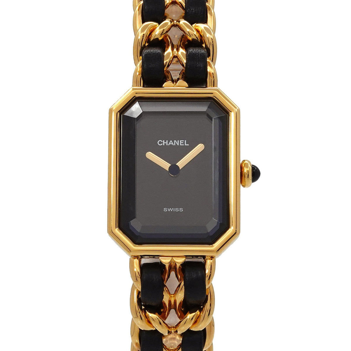 Pre-Owned CHANEL Premiere M size H0001 Ladies' watch Black Gold Quartz