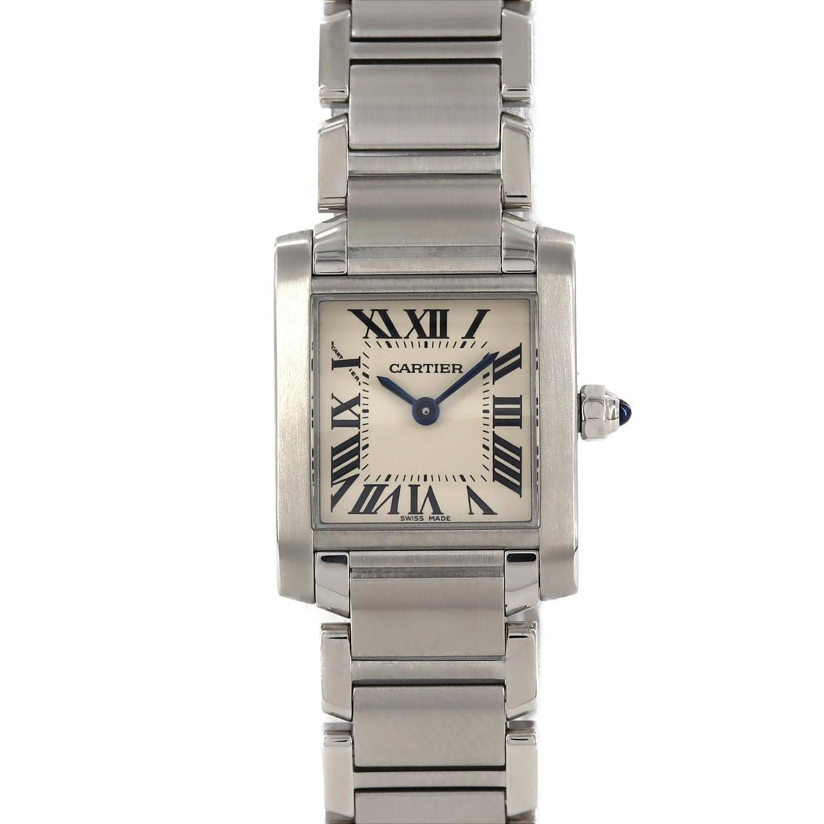 Montre-bracelet à quartz Cartier Tank Francaise SM W51008Q3 SS d'occasion 