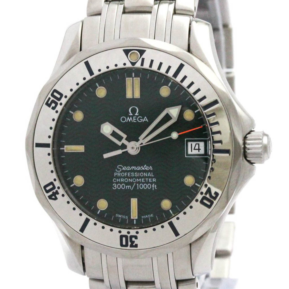 Pre-Owned OMEGA Seamaster Professional 300M Jacques Mayol Watch 2553.41 Polished