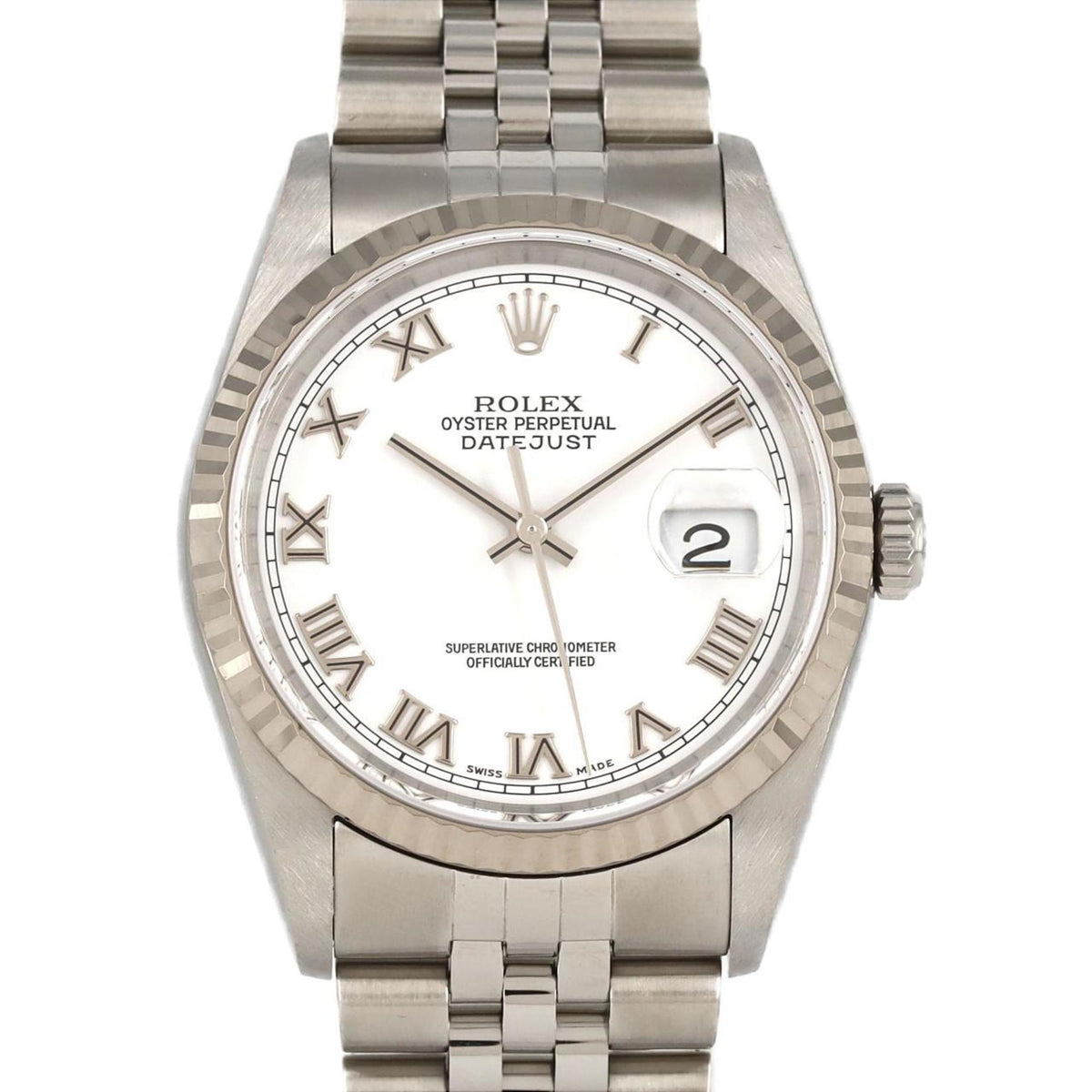 Pre-Owned Rolex Datejust 16234 SSxWG Automatic Watch Y-Serial
