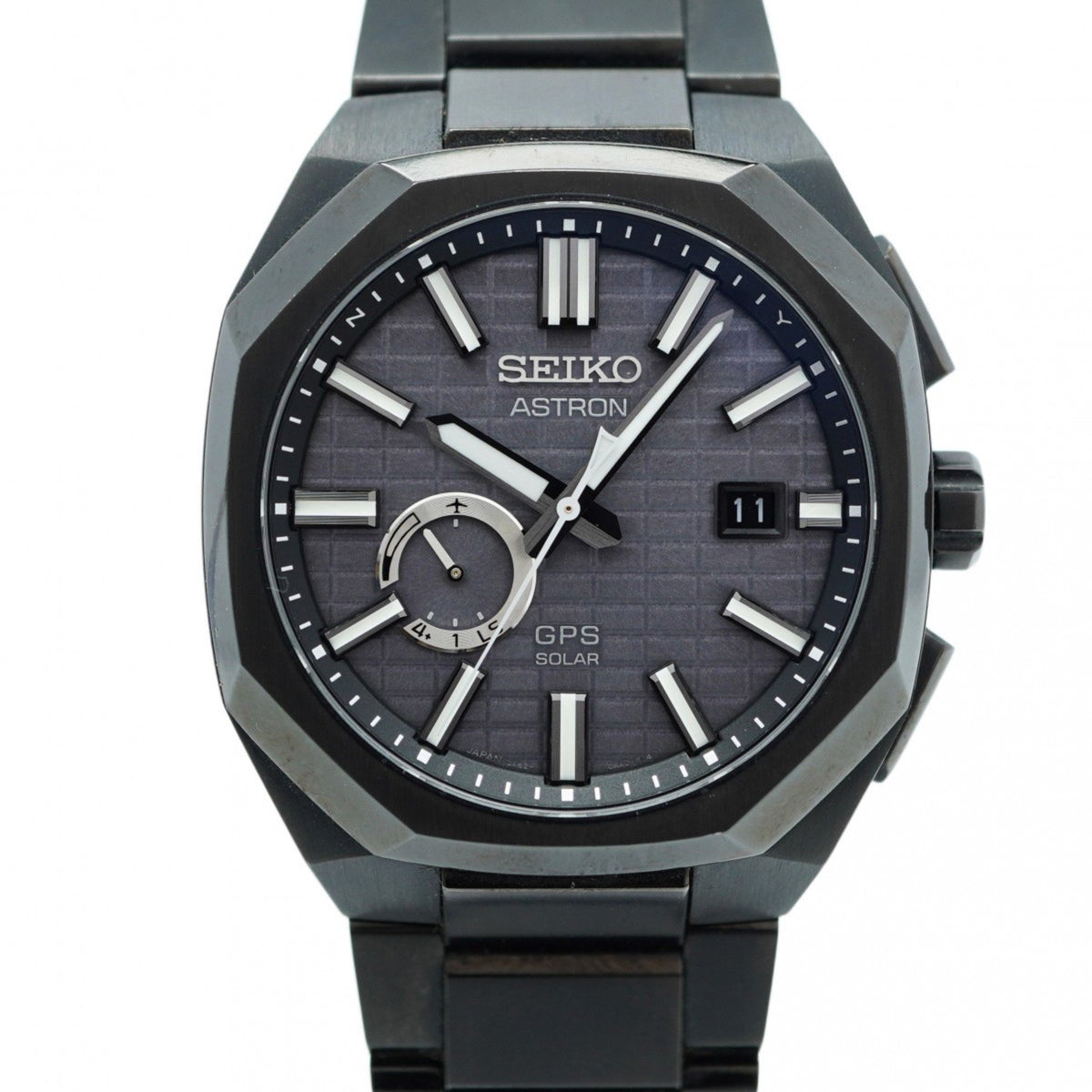 Pre-Owned Seiko Astron 3X62-0AA0 Grey Dial Men's Watch