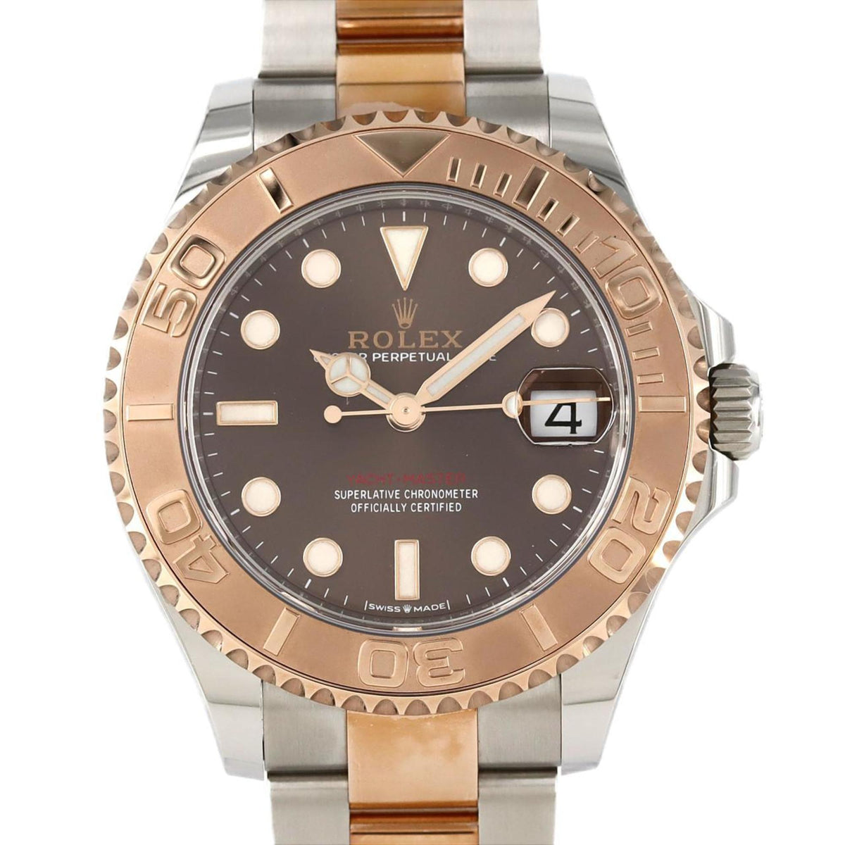 Pre-Owned Rolex Yacht-Master 268621 SSxPG Automatic Watch, Random Number