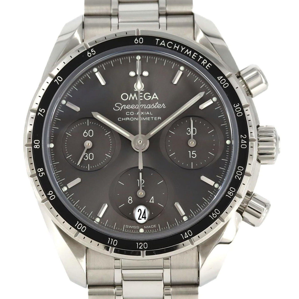 Pre-Owned Omega Speedmaster 38 324.30.38.50.06.001 SS Wristwatch Automatic