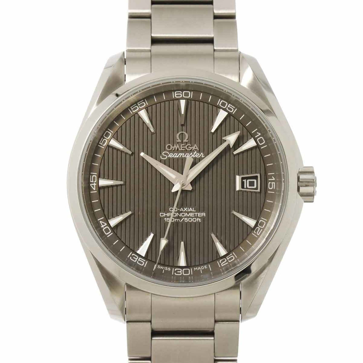 Pre-Owned OMEGA Seamaster Aqua Terra Co-Axial 231 10 42 21 06 001 Men's Watch with Date Display, Gray, Automatic