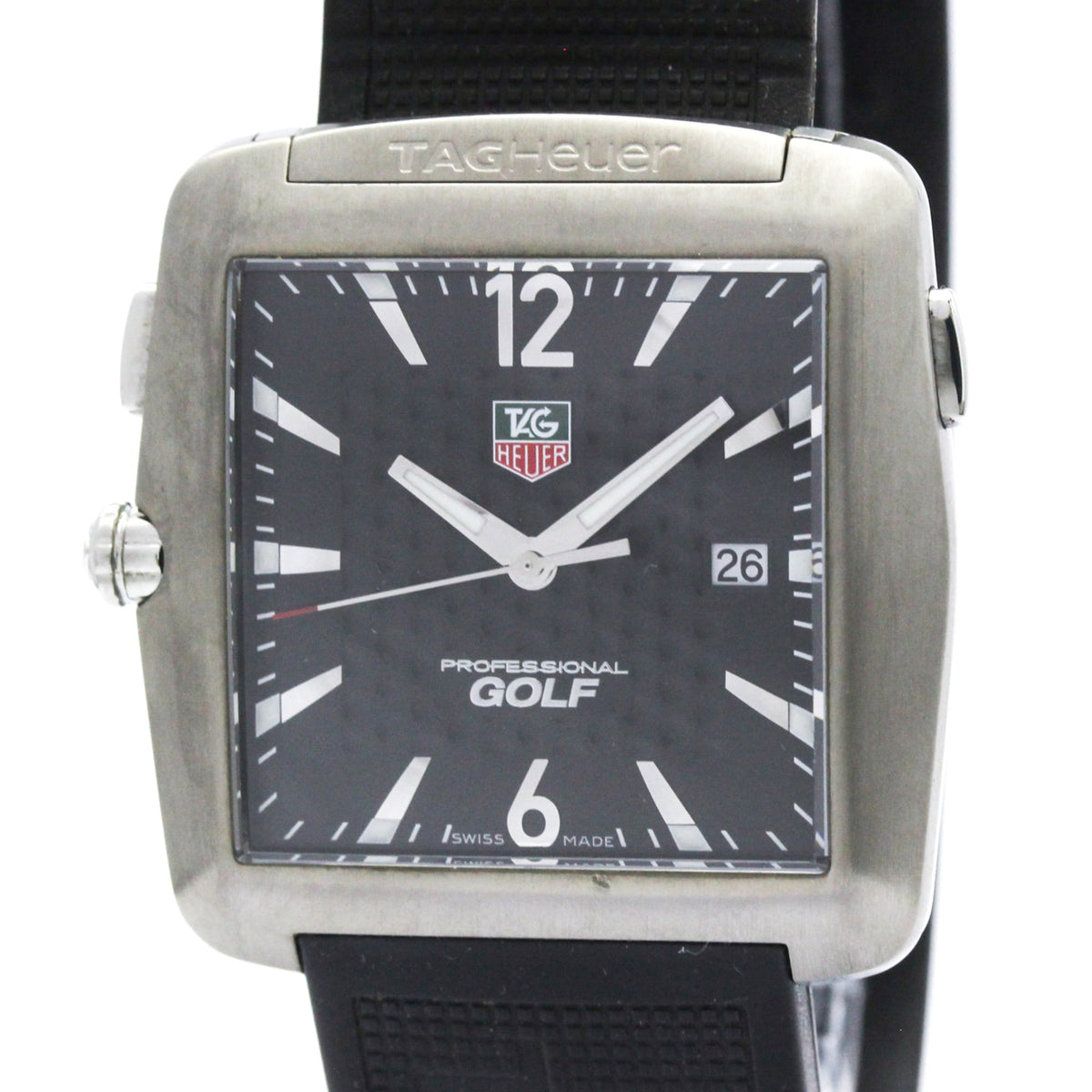 Pre-Owned TAG HEUER Professional Sports GOLF Steel Quartz Mens Watch Polished