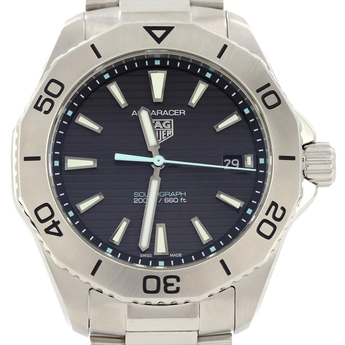 Montre à quartz TAG Heuer Aquaracer Professional 200 Solar Graph WBP1114.BA0000 SS d'occasion 