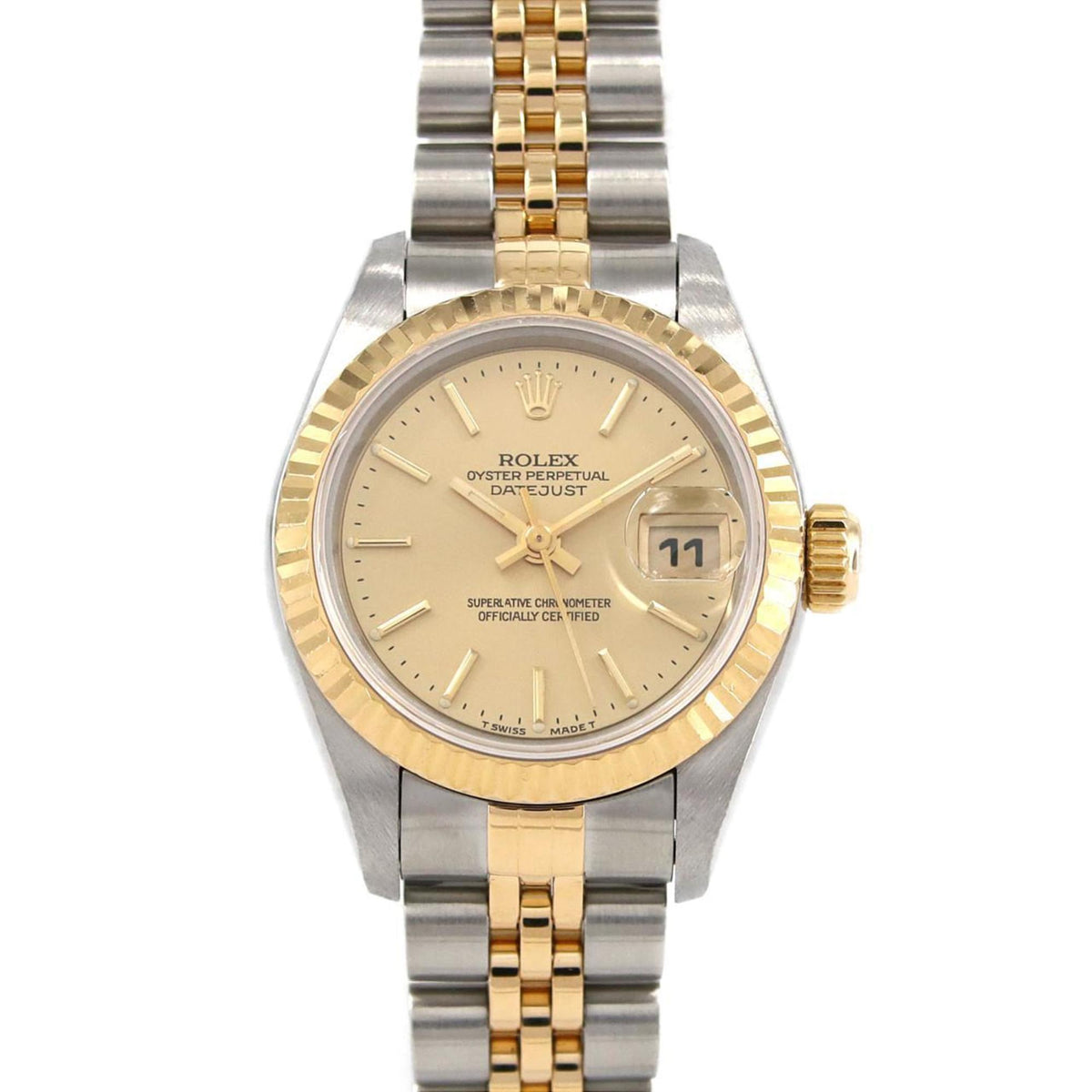 Pre-Owned Rolex Datejust 69173 SSxYG Automatic Watch T-Serial
