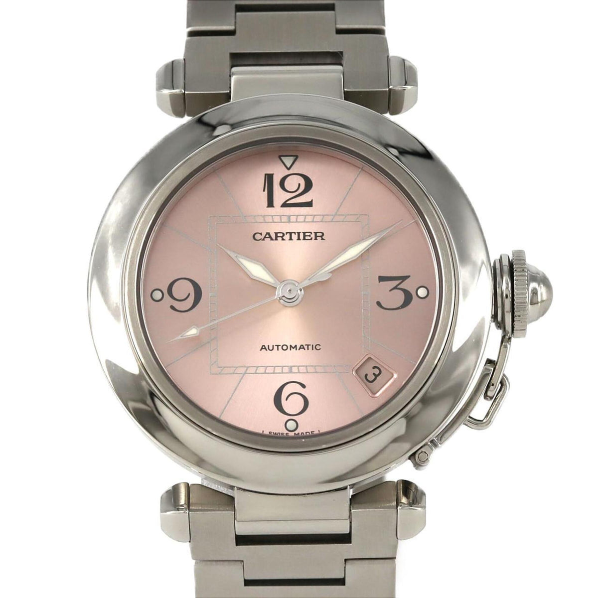 Pre-Owned Cartier Pasha C W31075M7 Stainless Steel Automatic Watch