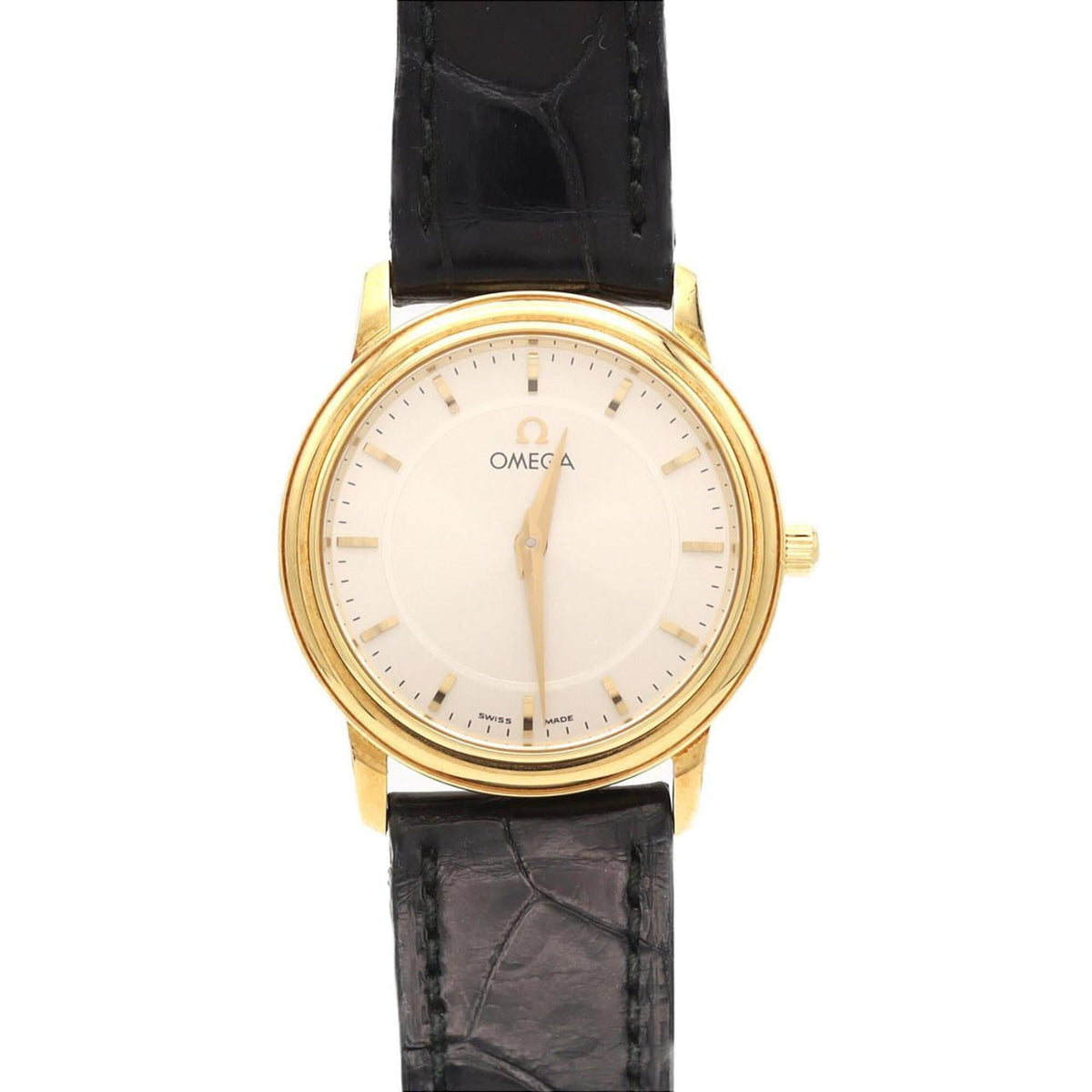 Pre-Owned Omega De Ville YG CAL.1471 595.1050 Quartz Watch