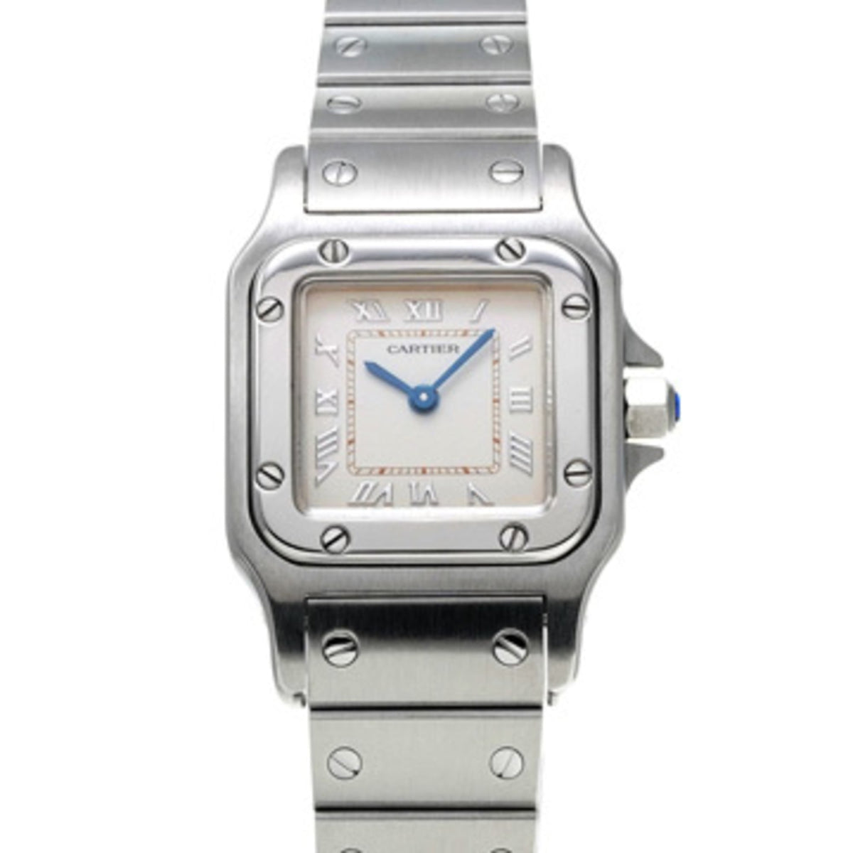 Pre-Owned Cartier Santos Galbee SM W20024D6 Ivory Ladies Quartz Watch (Pre-owned) - Ginzo