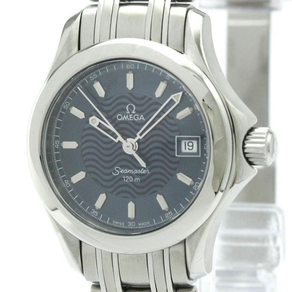 Pre-Owned OMEGA Seamaster 120M Steel Quartz Ladies Watch 2581.81 Polished
