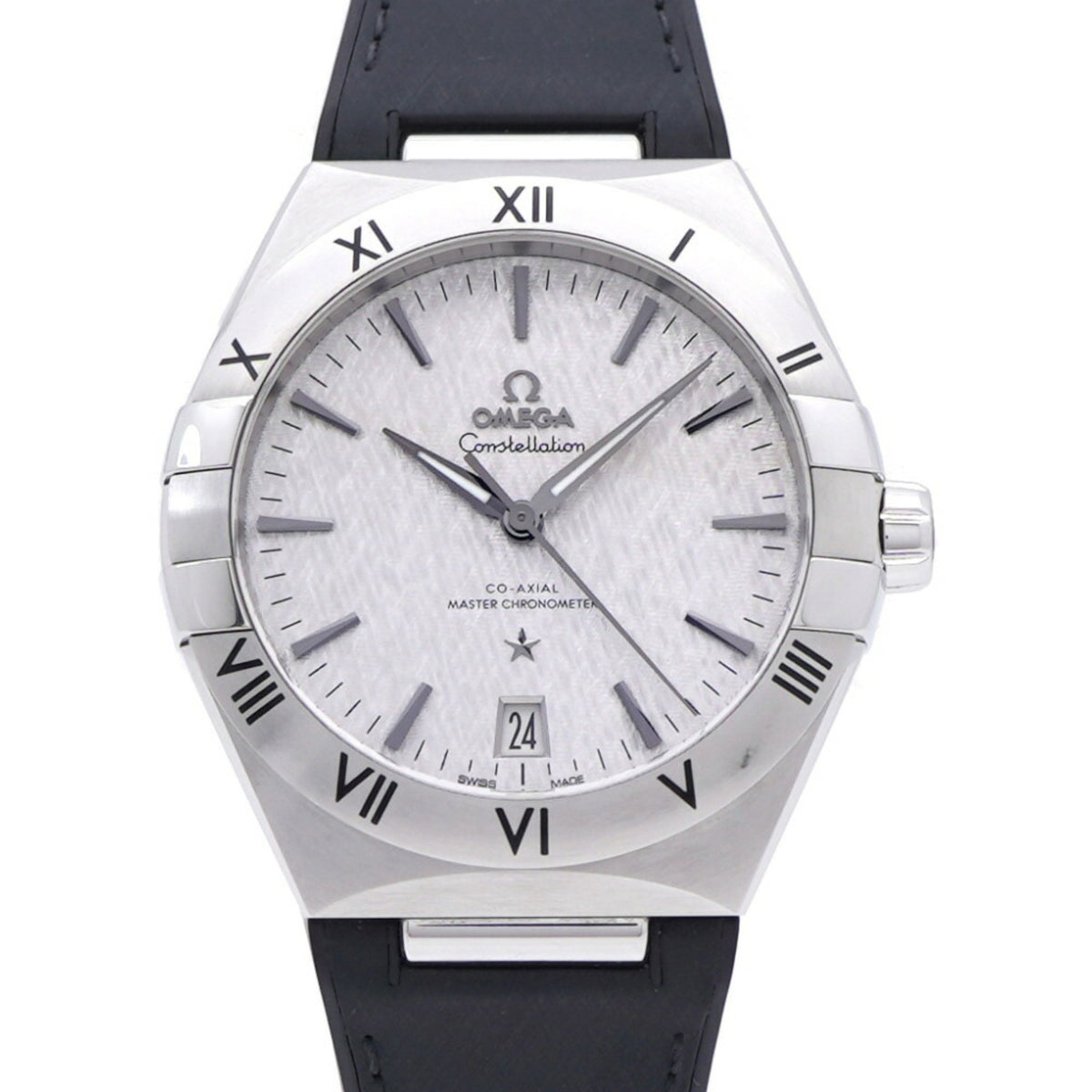Pre-Owned Like new Omega Constellation Co-Axial Master Chronometer 131.12.41.21.06.001 Automatic Watch, Stainless Steel/Rubber, Silver, 0226OMEGA Men's