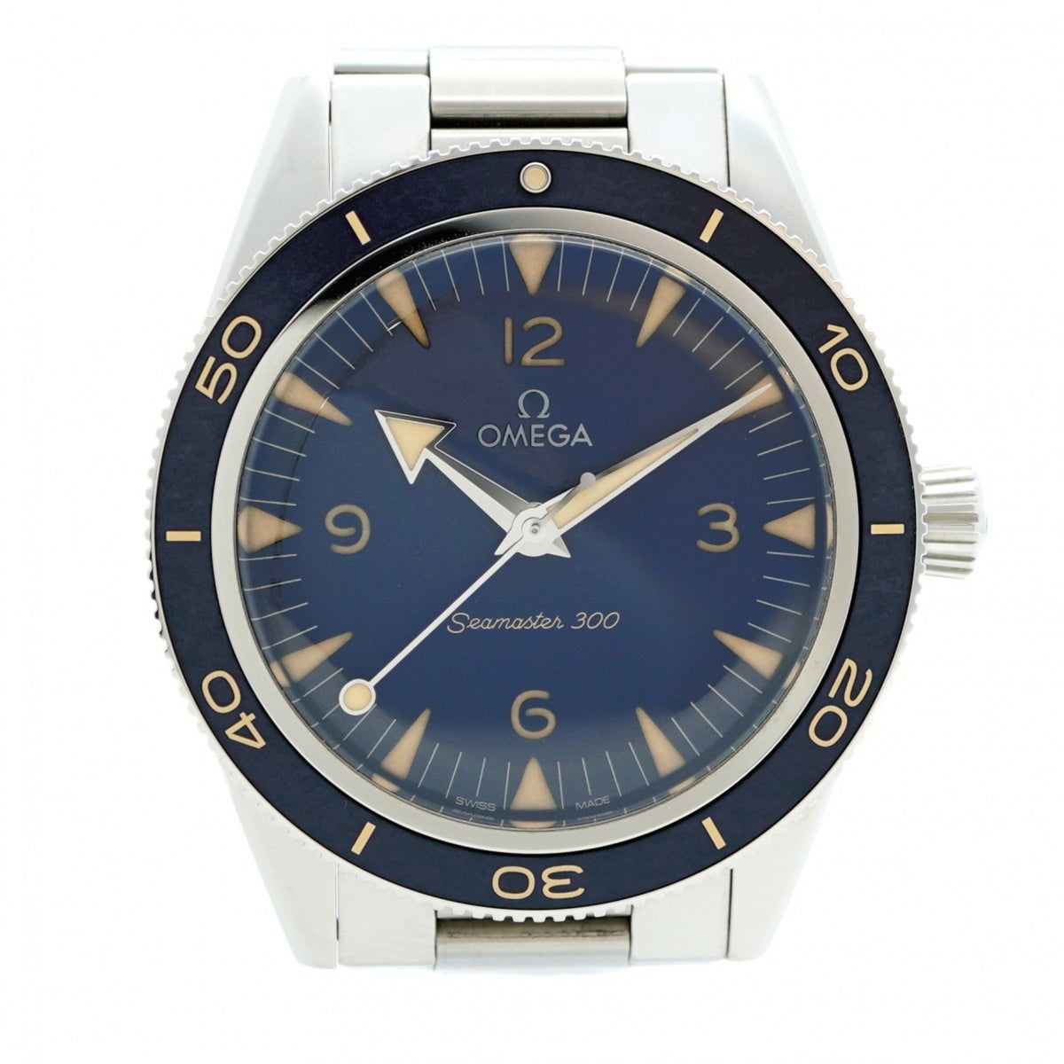 Pre-Owned Omega Seamaster 234.30.41.21.03.001 Navy Dial Men's Watch