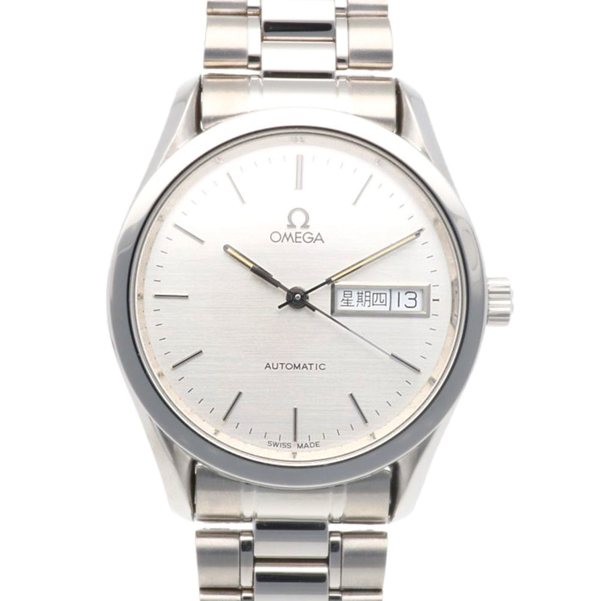 Pre-Owned Omega Seamaster Watch, Stainless Steel, Automatic, Men's, Chinese Calendar, Overhauled