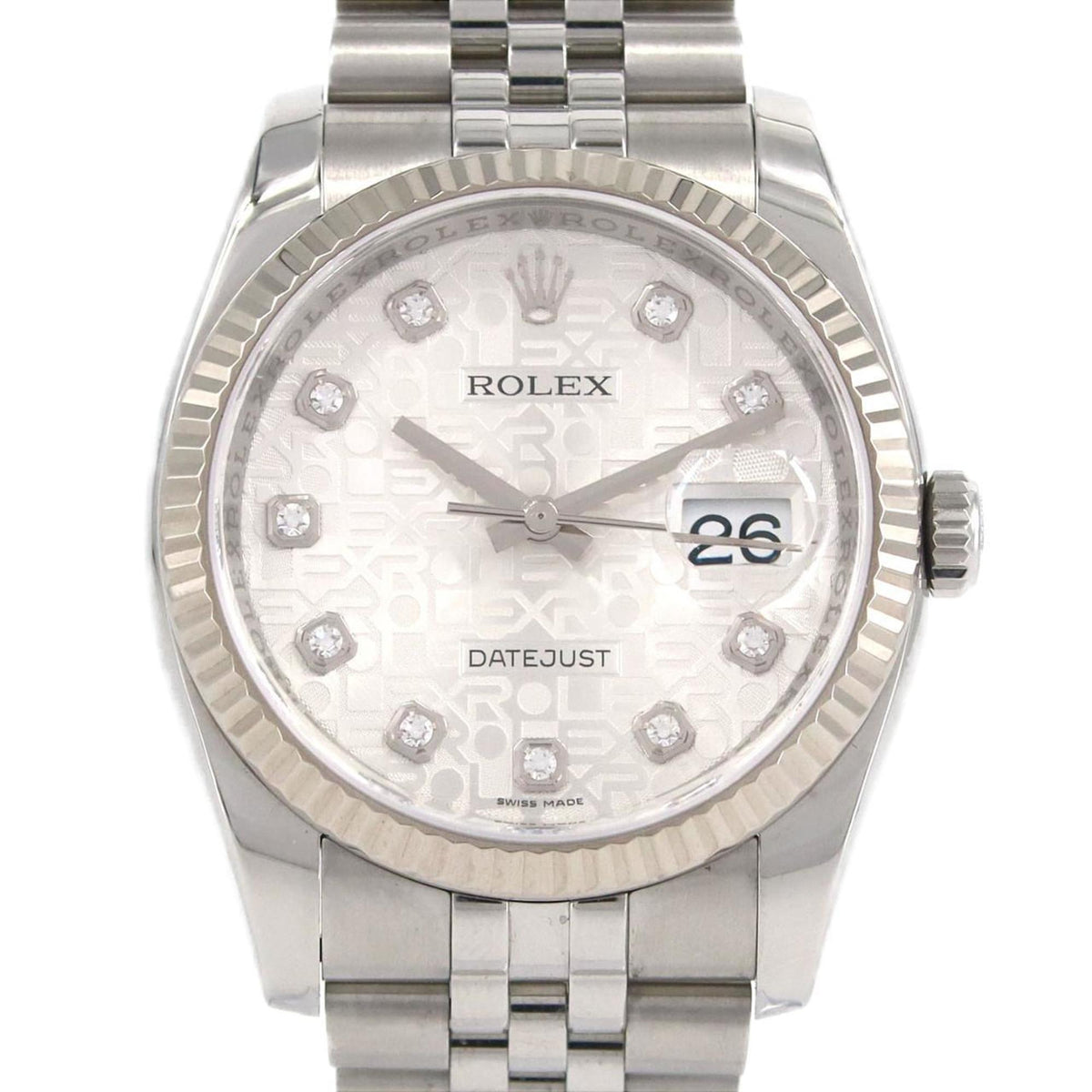 Pre-Owned Rolex Datejust 116234G SSxWG Automatic Watch, Random Number