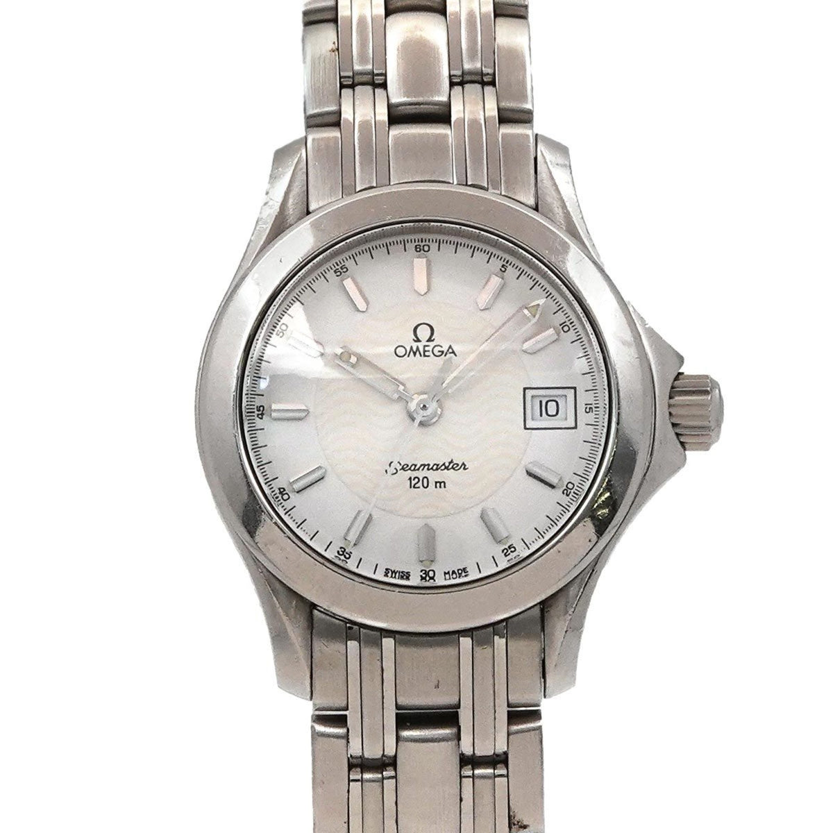 Pre-Owned OMEGA Seamaster 120 2571 21 Women's Watch Date White Quartz