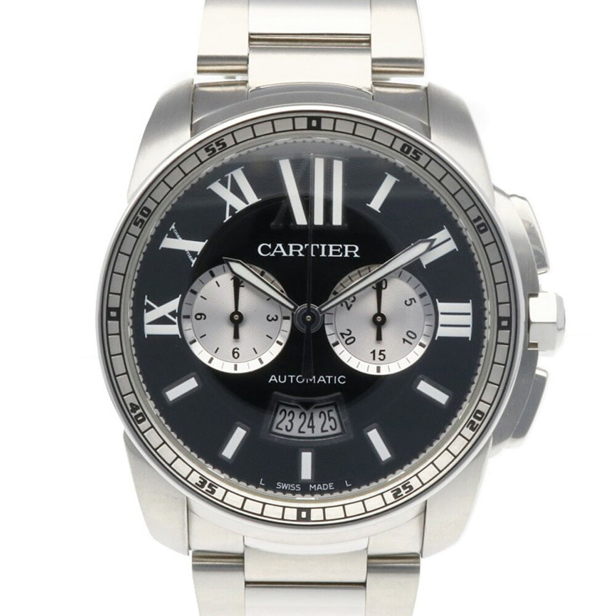 Pre-Owned Cartier Calibre de Watch, Stainless Steel 3578 Automatic, Men's, Overhauled