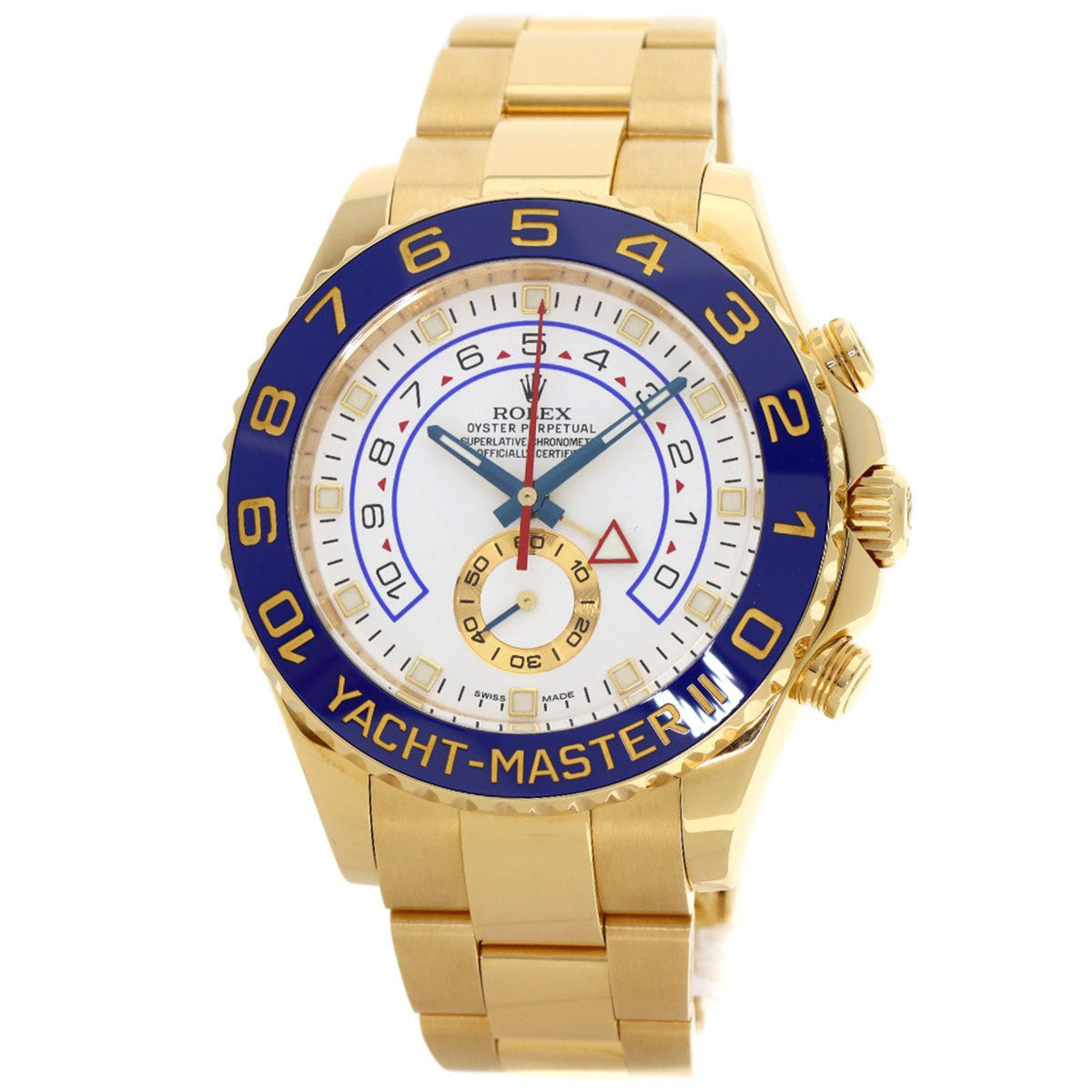 Pre-Owned Rolex 116688 Yacht-Master II Watch, 18K Yellow Gold, Men's, Gold