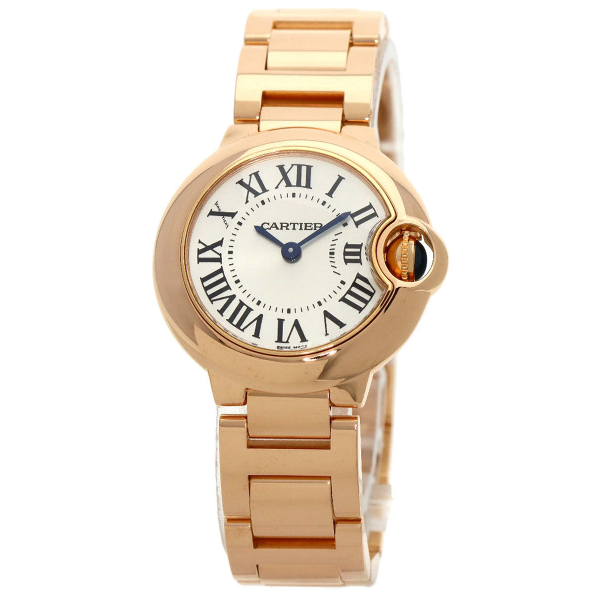 Pre-Owned Cartier W69002Z2 Ballon Bleu SM 28mm Manufacturer Complete Wristwatch K18 Pink Gold/K18PG Ladies CARTIER