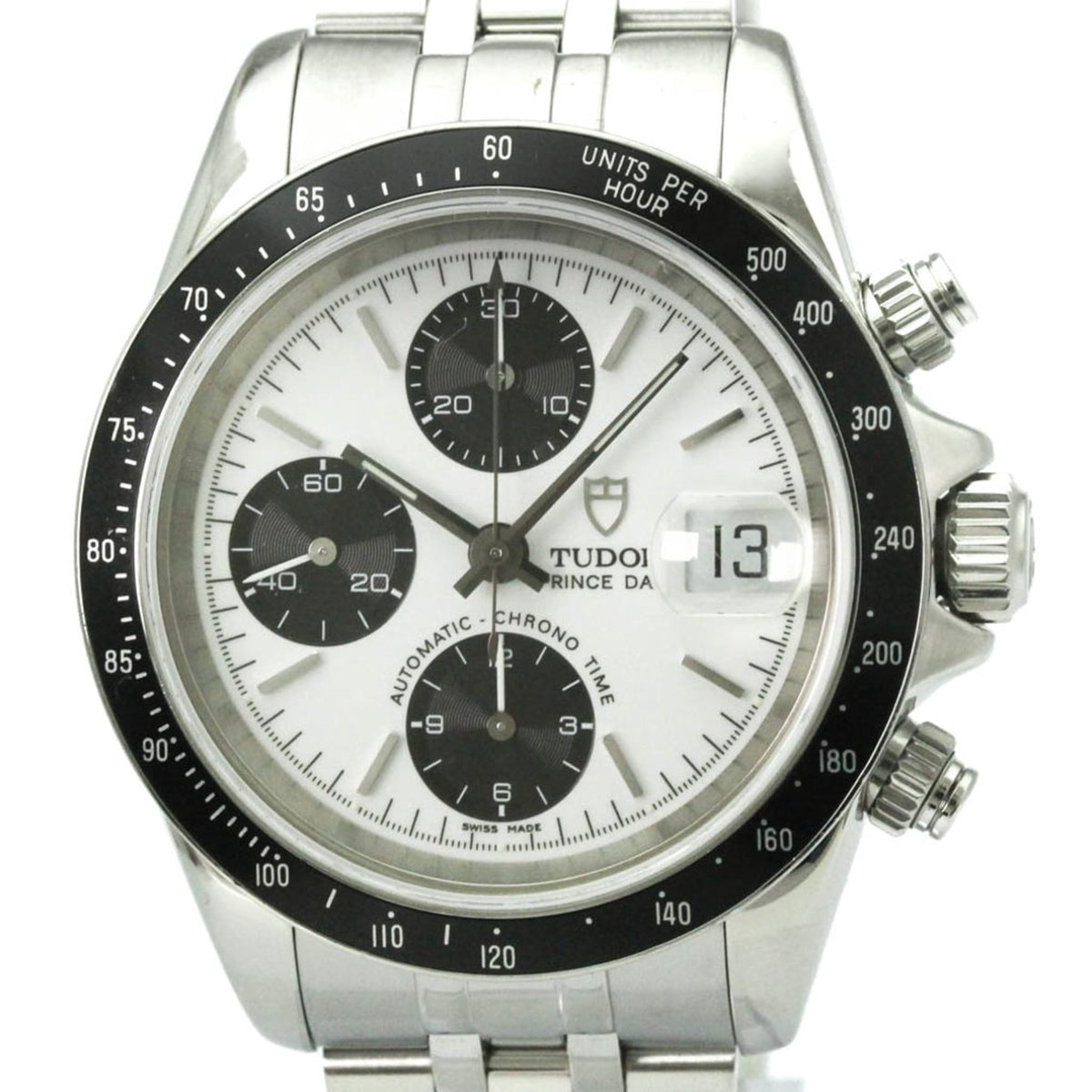 Pre-Owned TUDOR Prince Date Chronograph Automatic Mens Watch 79260P Polished
