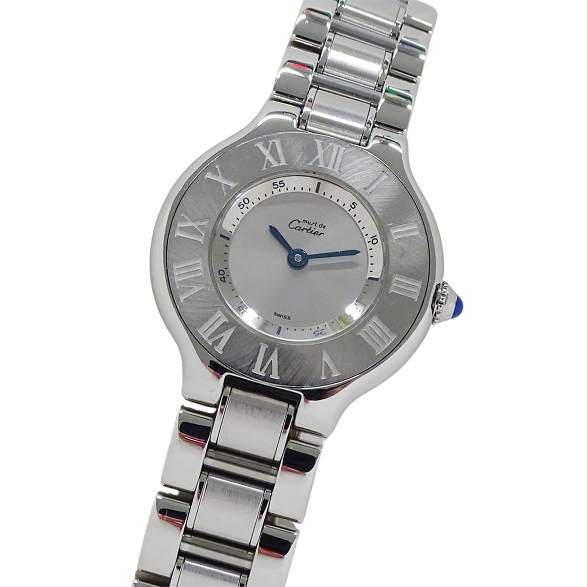Pre-Owned Cartier Must 21 Vantianne SM Quartz Watch for Women, Stainless Steel, W10109T2, Polished Silver
