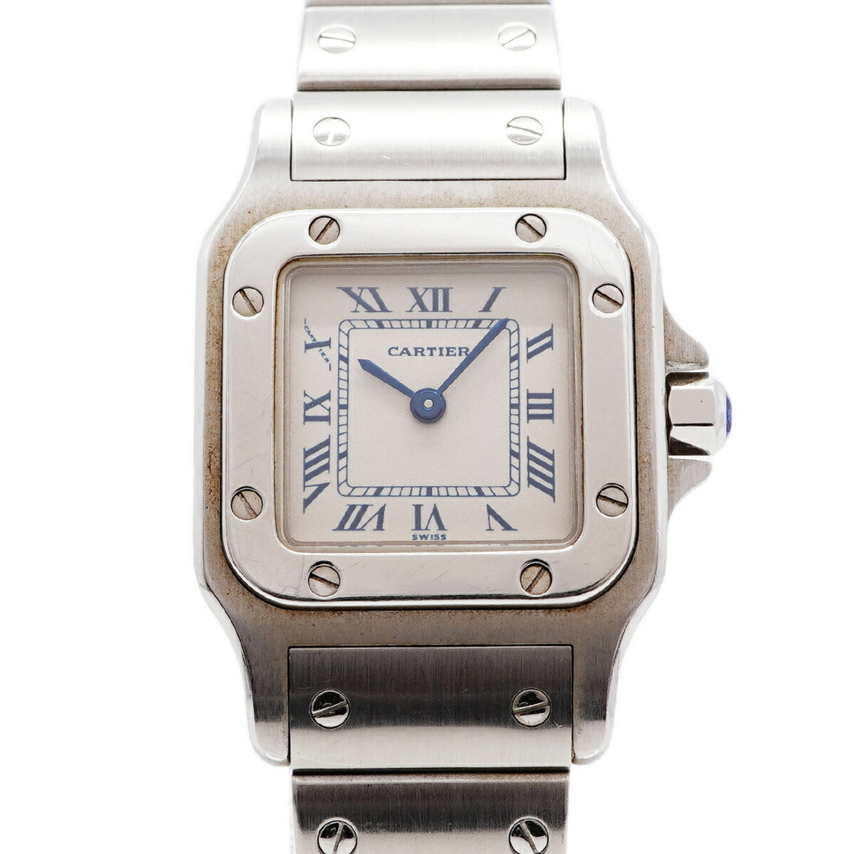 Pre-Owned Cartier Santos Galbee SM W20017D6 Ivory Dial Women's Watch