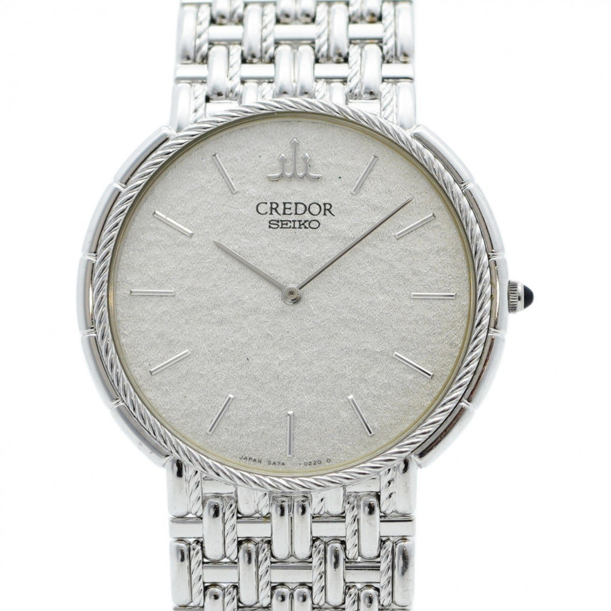 Montre Seiko Credor 5A74-0110 d'occasion à cadran argenté pour femme 