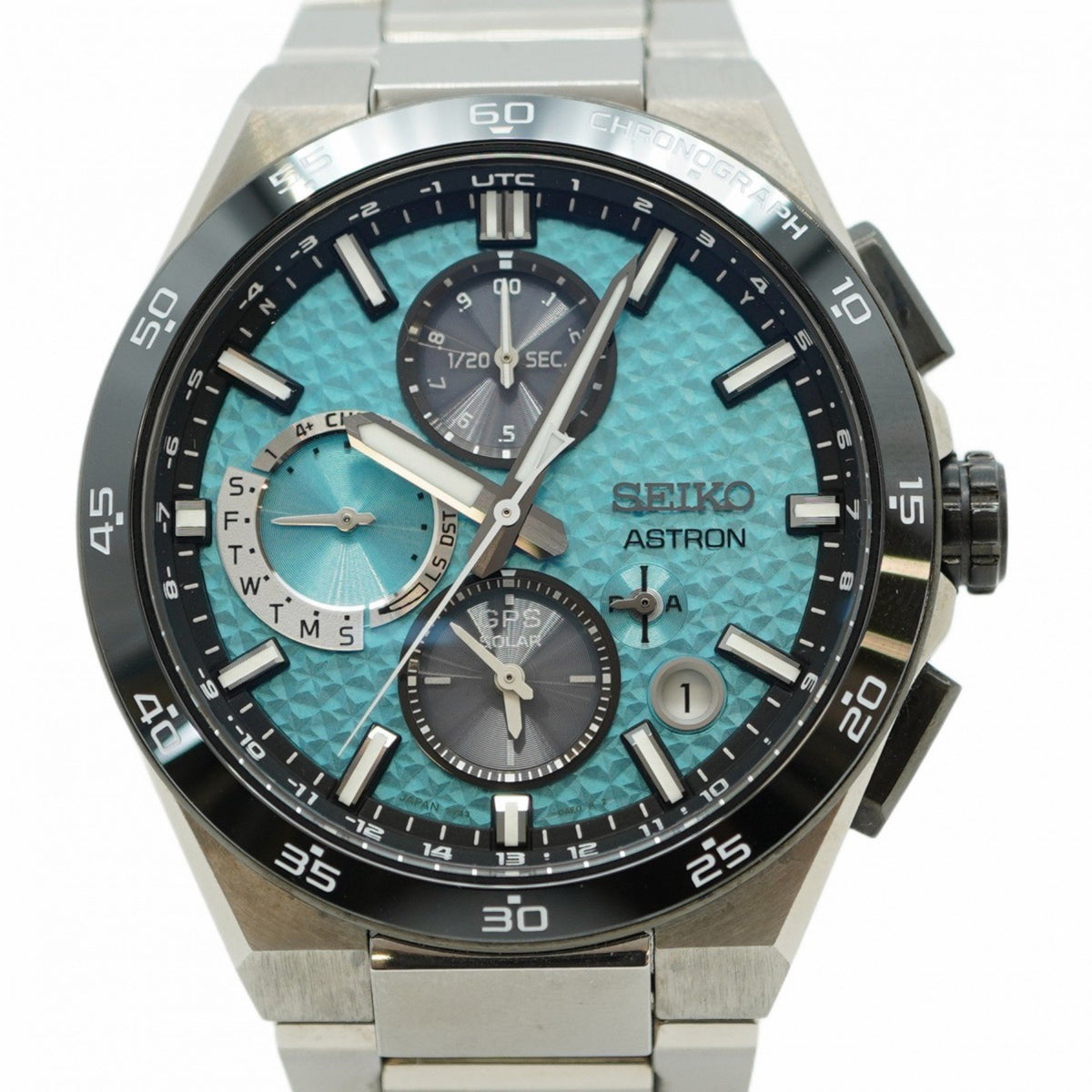 Pre-Owned Seiko Astron 5X83-0AC0-1 Blue Dial Men's Watch