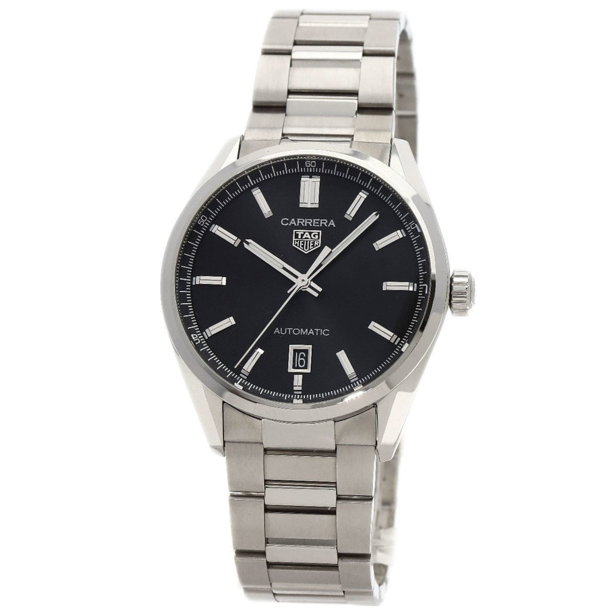 Montre TAG Heuer Carrera Calibre 5 d'occasion en acier inoxydable pour homme WBN2110.BA063 