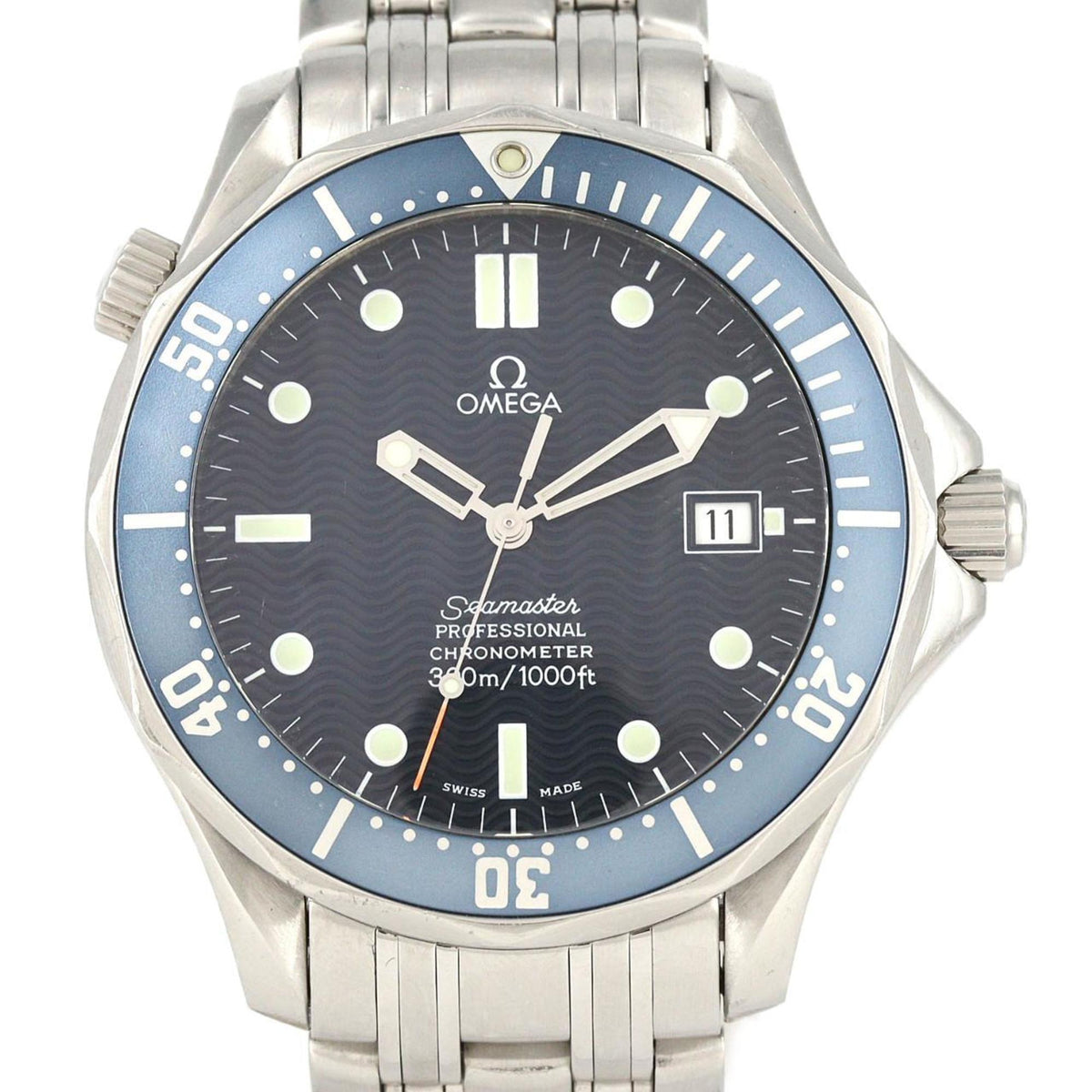 Pre-Owned Omega Seamaster Professional 2531.80 Stainless Steel Automatic Watch