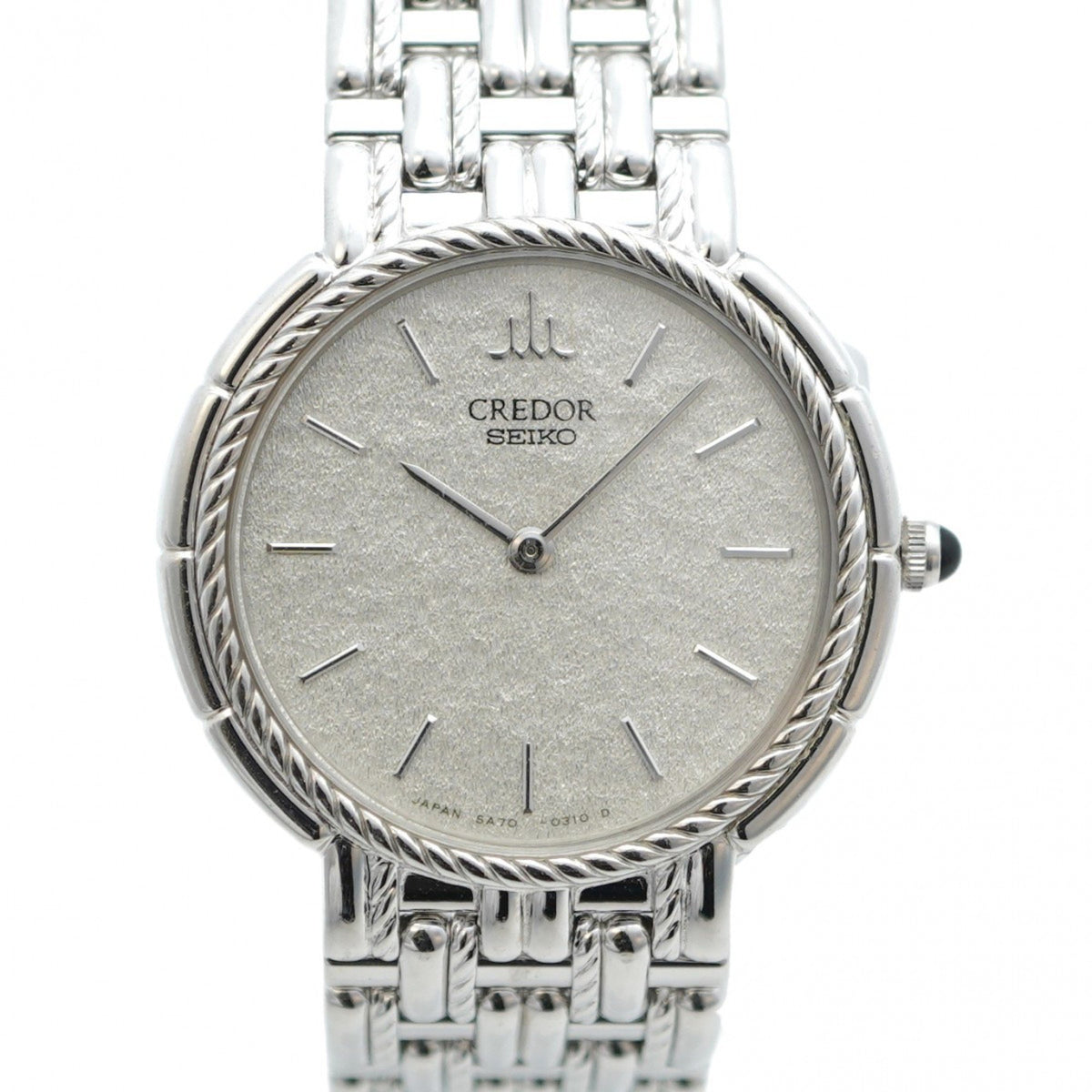 Montre Seiko Credor 5A70-0100 d'occasion à cadran argenté pour femme 