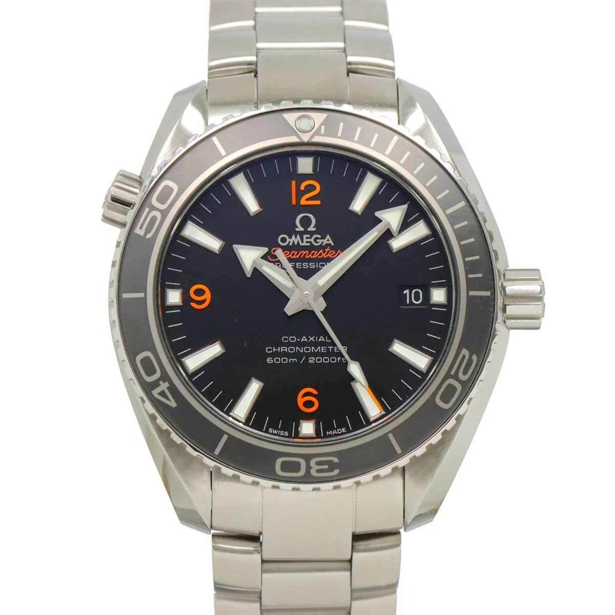 Pre-Owned OMEGA Seamaster Planet Ocean 600M 232 30 42 21 01 003 Men's Watch with Date Display, Black, Automatic