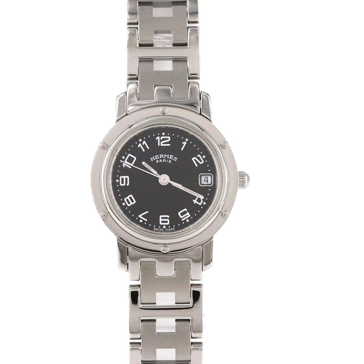 Pre-Owned Hermes Clipper CL4.210 SS Quartz Watch