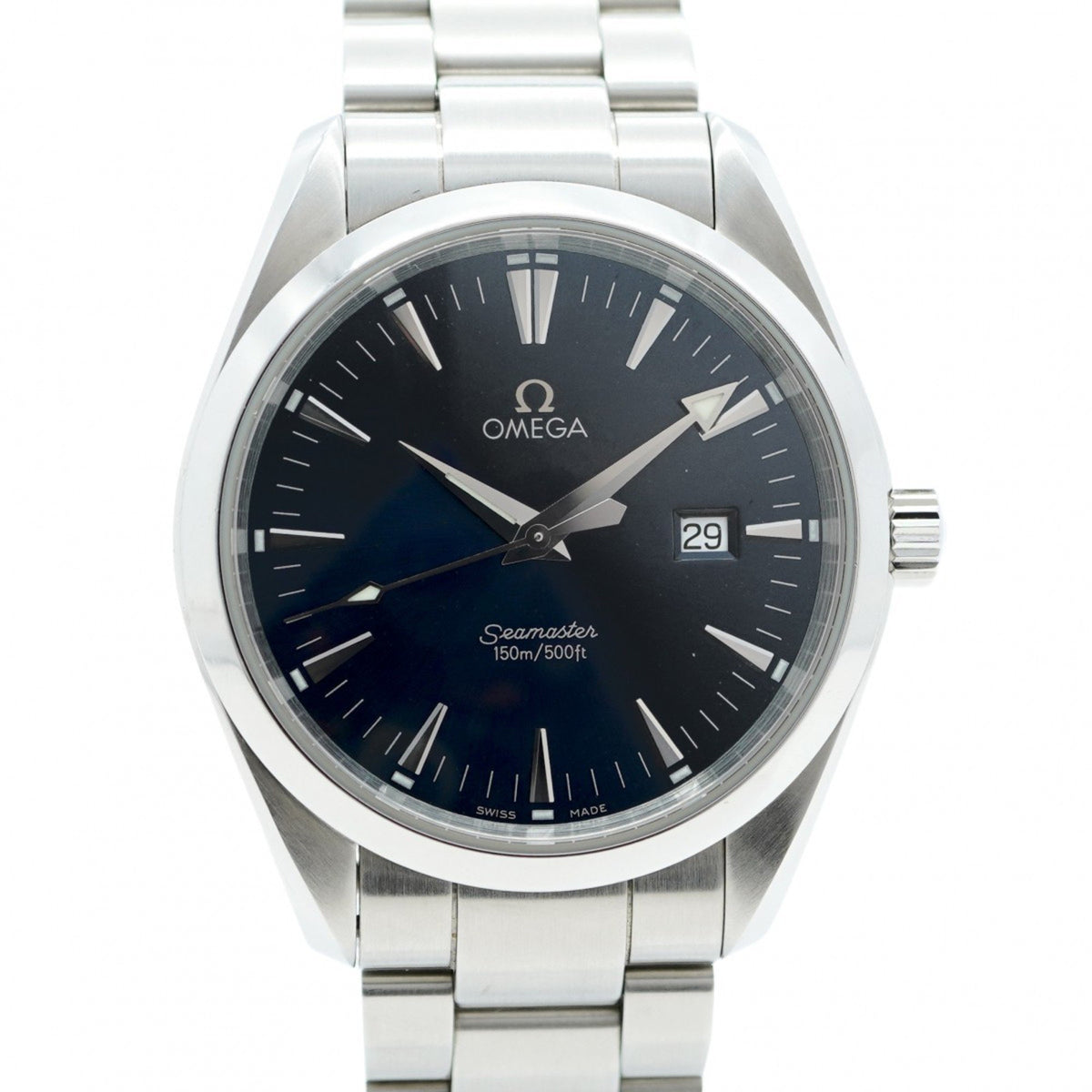 Pre-Owned Omega Seamaster Blue Dial Watch Men's