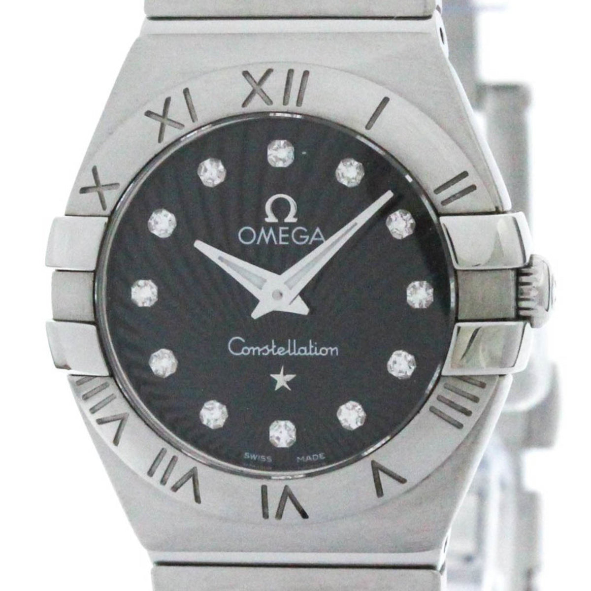 Pre-Owned OMEGA Constellation Brush Diamond Steel Watch 123.10.24.60.51.001 BF575202