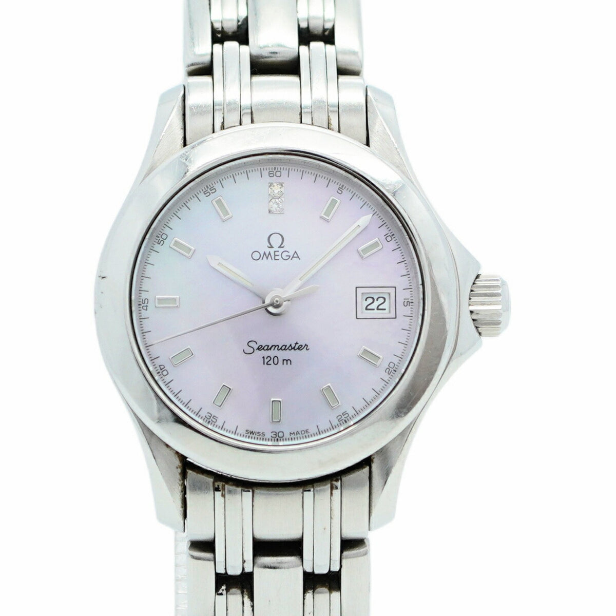 Pre-Owned Omega Seamaster 2581.64 Pink Dial Women's Watch
