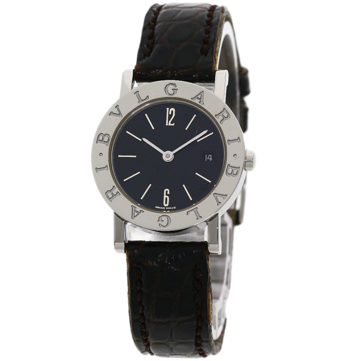 Pre-Owned Bvlgari BB26SLD Watch Stainless Steel Leather Ladies
