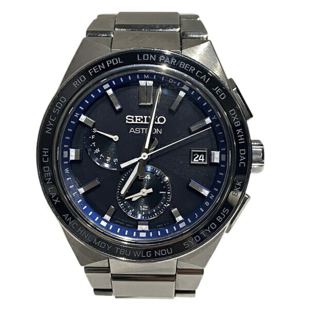 Gebrauchte Seiko Astron Nexter 8B63-0BD0 Radio Solar Marine Zifferblatt Uhr Herren Armbanduhr 