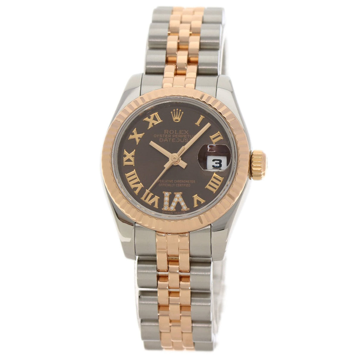 Pre-Owned Rolex 179171 Datejust VI Diamond Watch in Stainless Steel/18K Gold