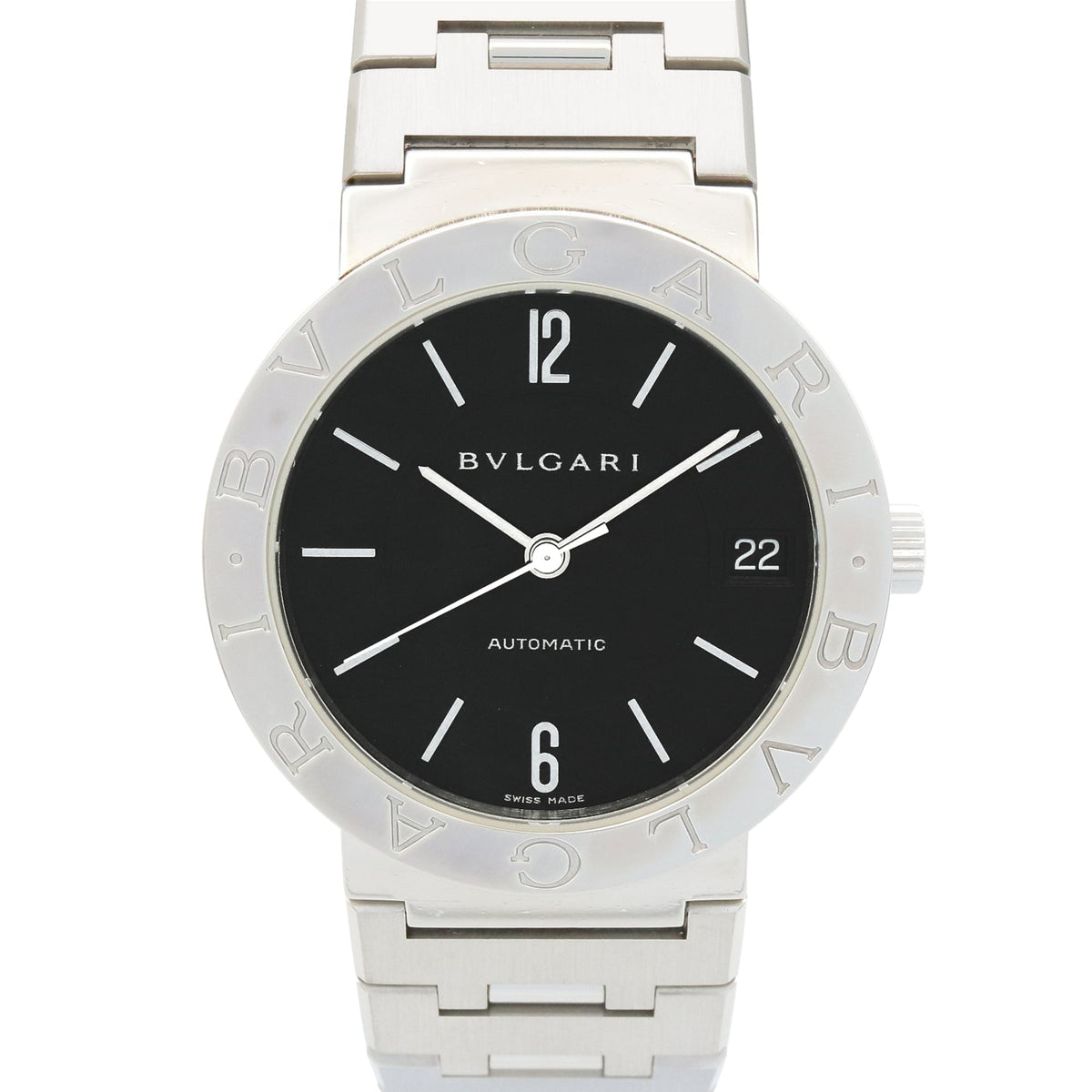Pre-Owned Bulgari BVLGARI Watch Stainless Steel Men's Black BB33SS