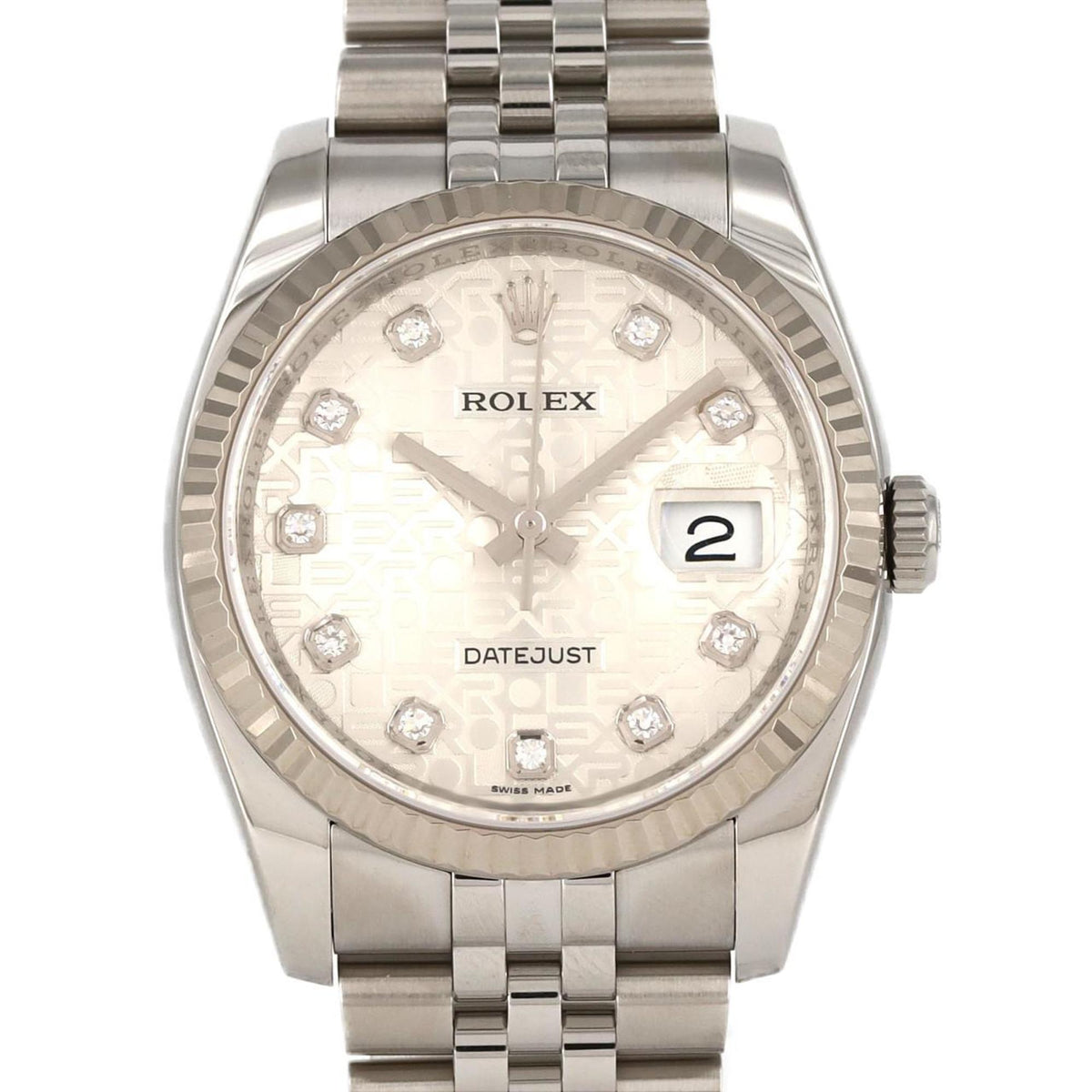 Pre-Owned Rolex Datejust 116234G SSxWG Automatic Watch, Random Number
