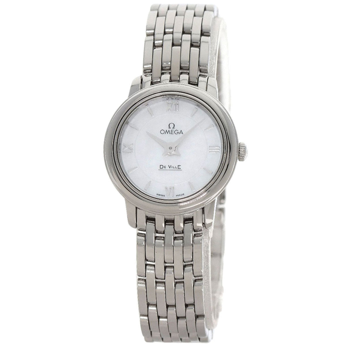 Pre-Owned OMEGA 424.10.24.60.05.001 De Ville Prestige Watch Stainless Steel SS Ladies