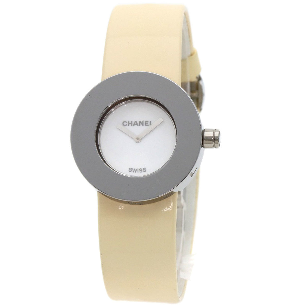 Gebrauchte Chanel H0580 La Ronde Uhr Edelstahl Leder Damen CHANEL 