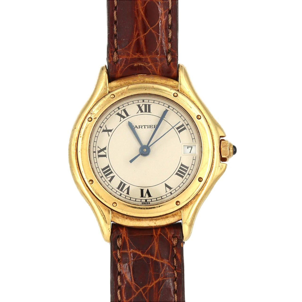 Pre-Owned Cartier Panth?re Cougar SM YG W25012B9 Quartz Watch