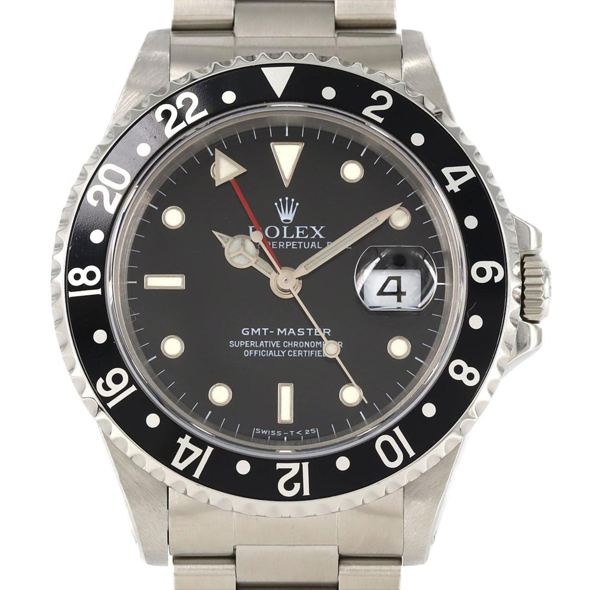 Pre-Owned Rolex GMT Master 16700 SS Wristwatch Automatic U-Serial