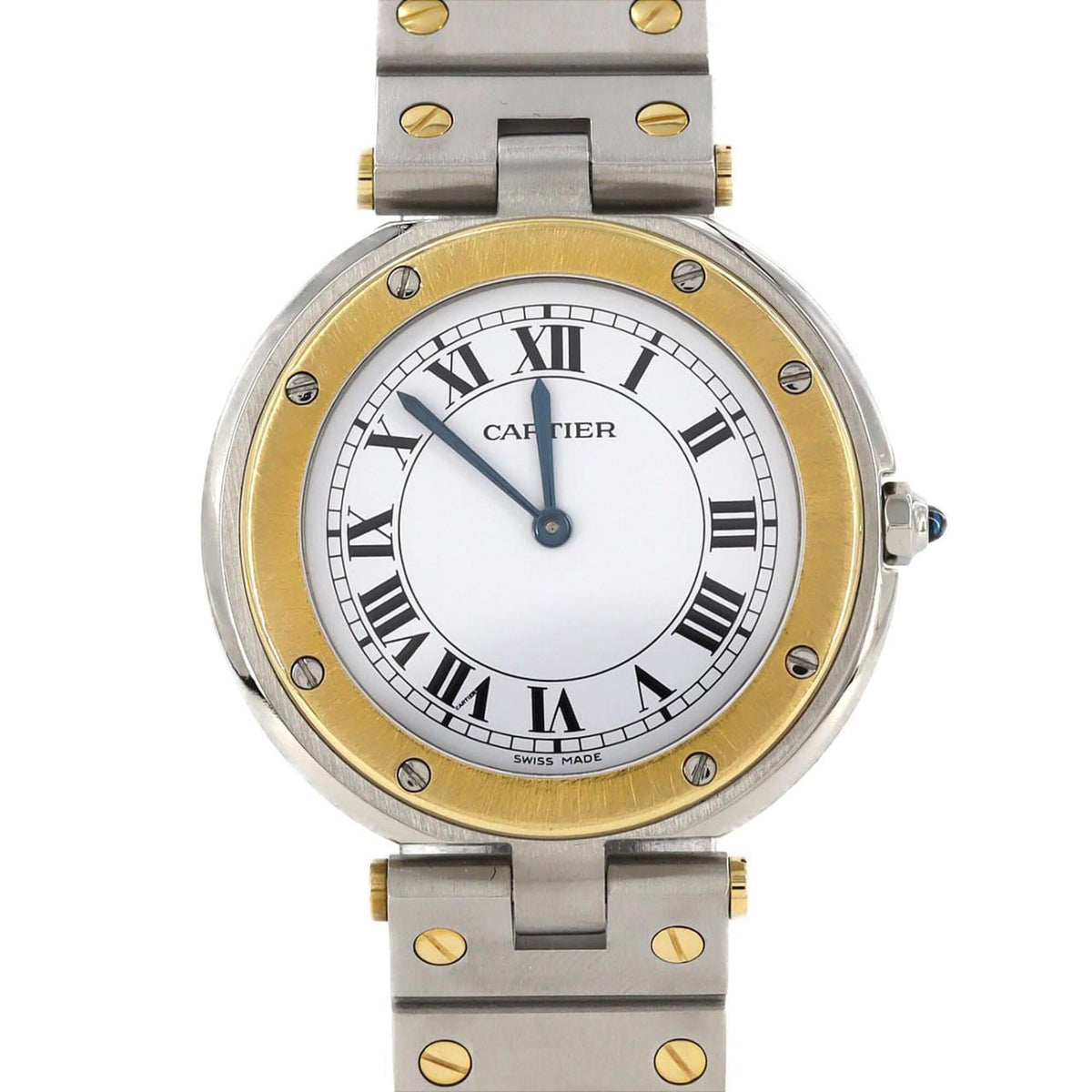 Pre-Owned Cartier Santos Vend?me LM Two-Tone 83038288 SSxYG Quartz Watch