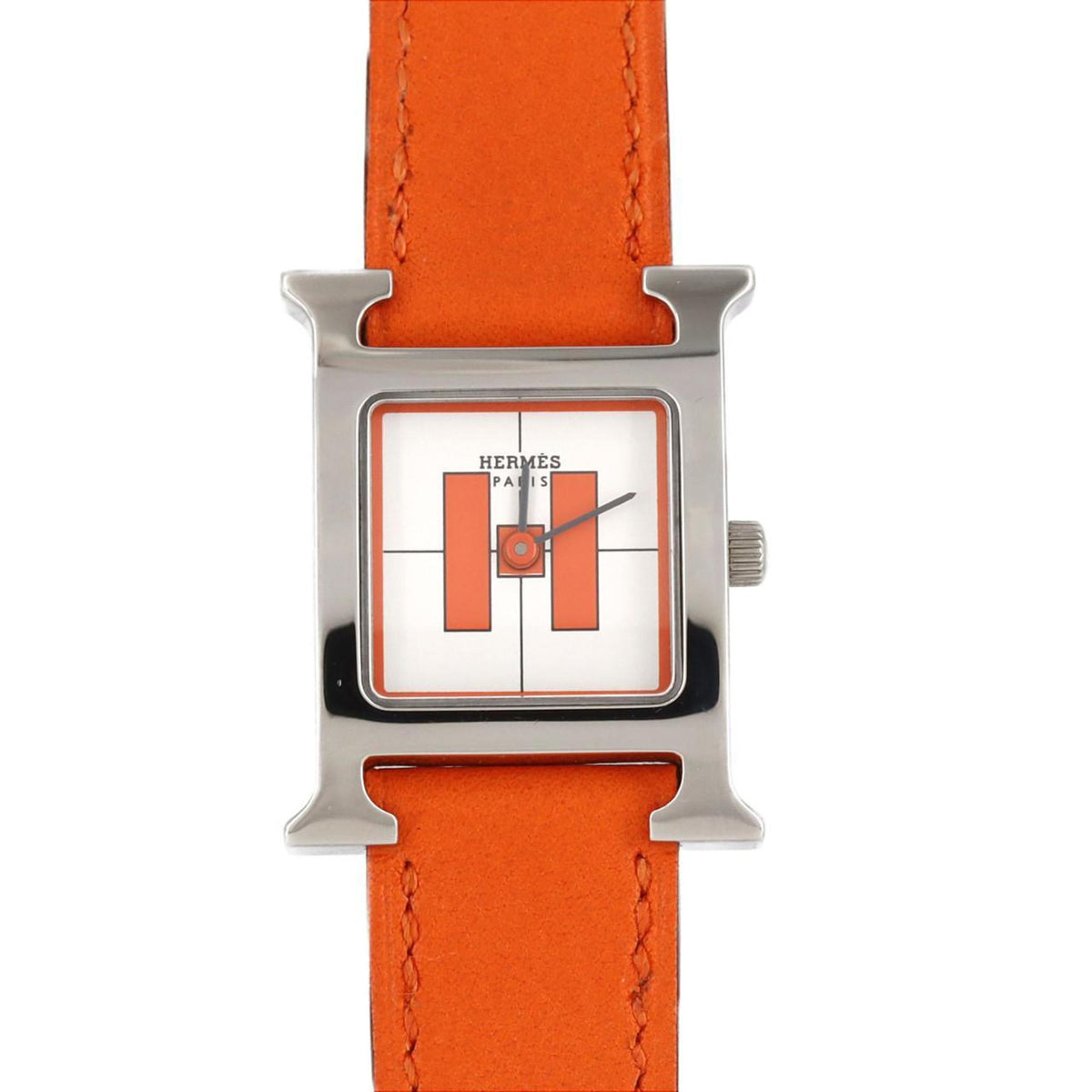 Montre-bracelet à quartz Hermes H Watch HH1.210 SS d'occasion 