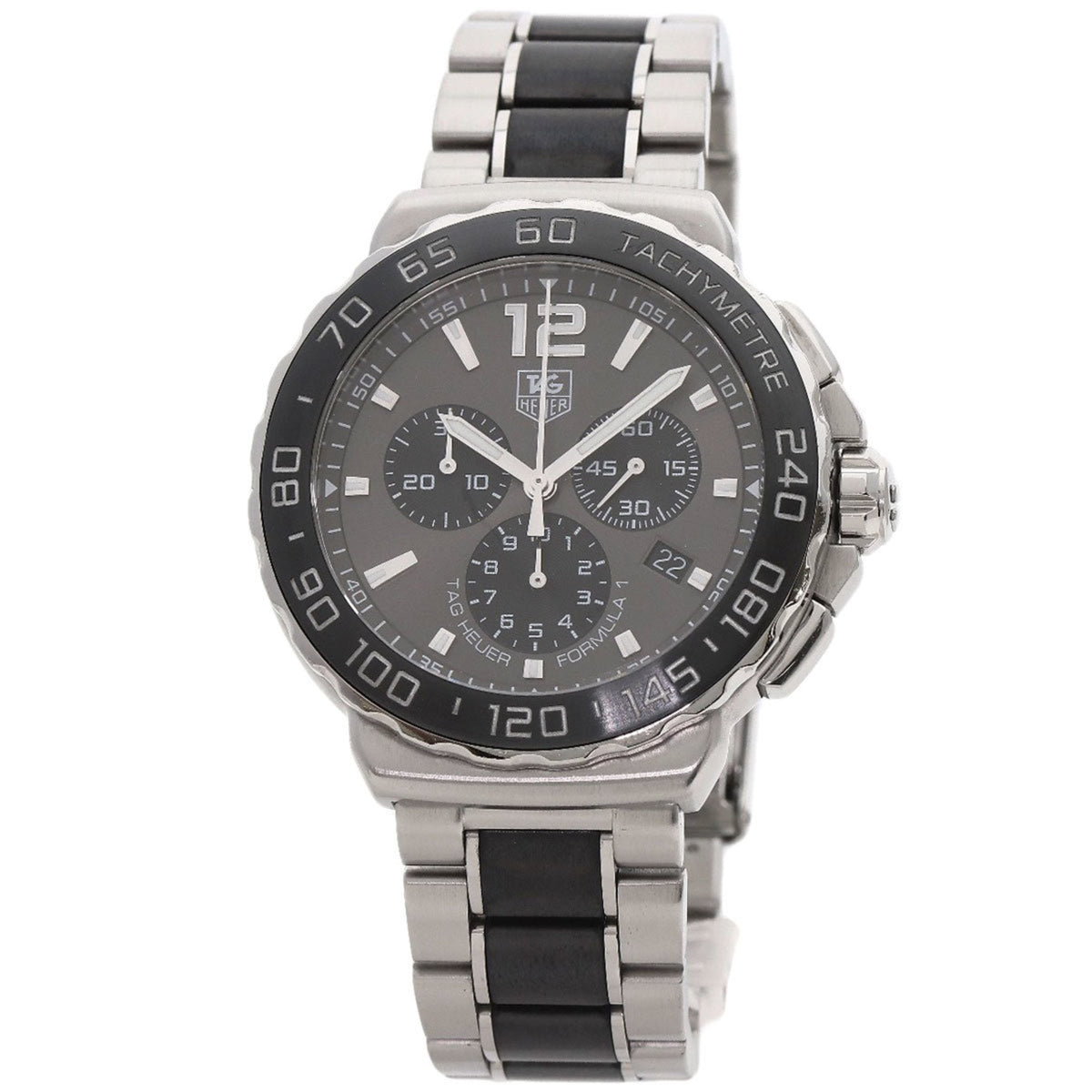 Montre TAG Heuer CAU1115.BA0869 Formule 1 d'occasion en acier inoxydable SSxCeramic pour homme 