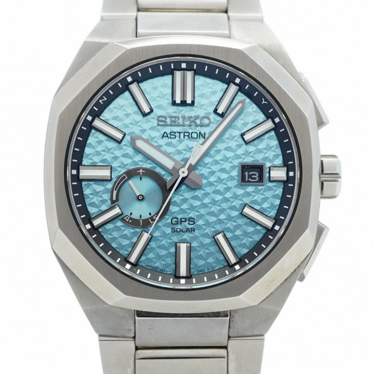 Pre-Owned Seiko Astron 3X62-0AF0 Blue Dial Men's Watch