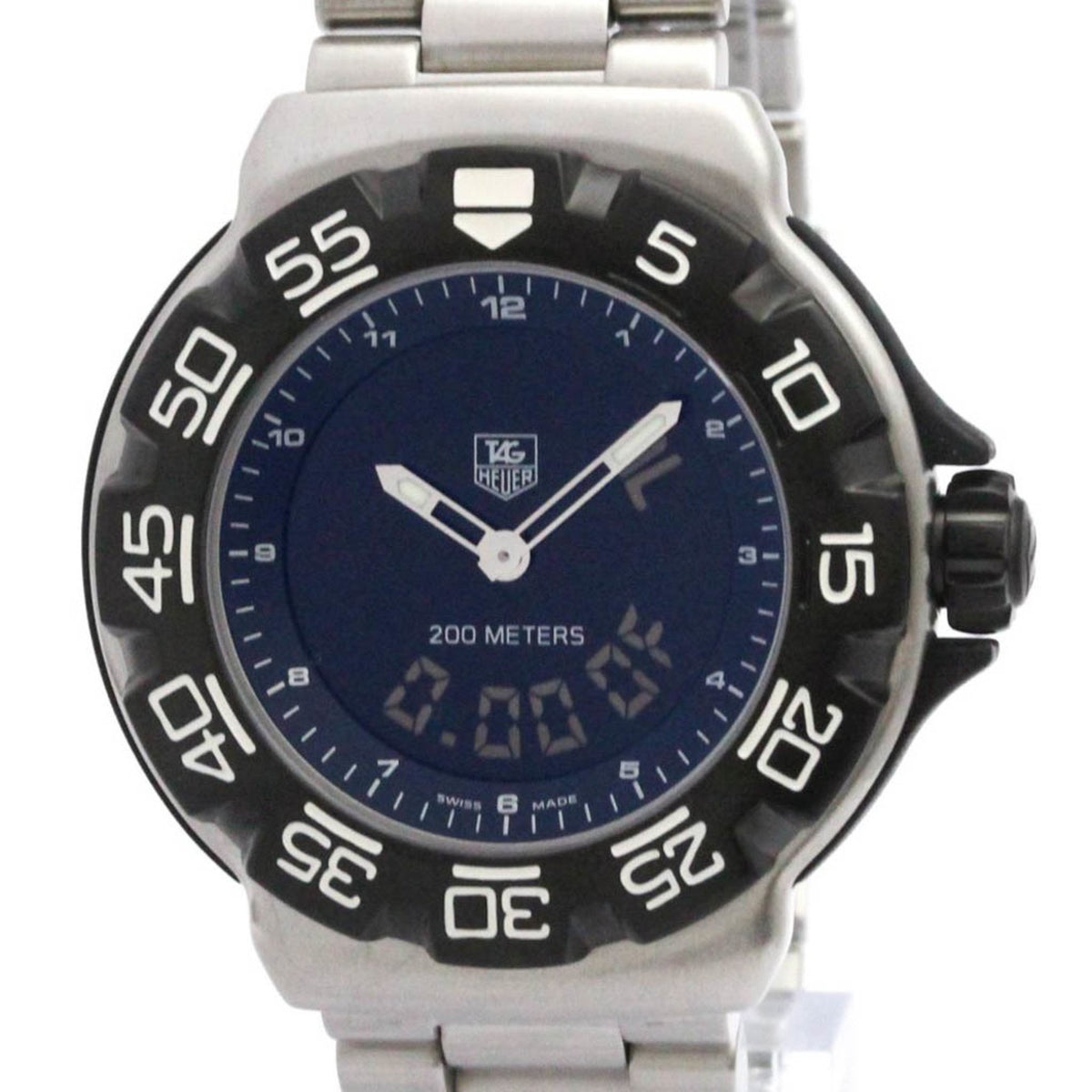 Pre-Owned TAG HEUER Formula 1 Digital Analog Quartz Mens Watch CAC111D